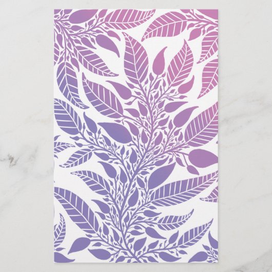 Farbenfrohe Lila und rosa Leafondesign Seifenwrap (Vorderseite)