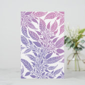 Farbenfrohe Lila und rosa Leafondesign Seifenwrap (Stehend Vorderseite)