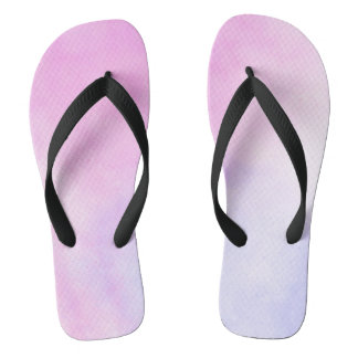 Farbenfrohe Lila Wellenpaare von Flip Flops Badesandalen