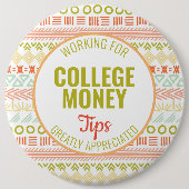 Farbenfrohe Line Art Tips geschätzt | UNI Button (Vorderseite)