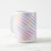 farbenfrohe Linie Muster Design Wave Art Kaffeetasse (Vorderseite Links)