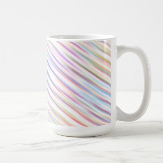 farbenfrohe Linie Muster Design Wave Art Kaffeetasse (Rechts)
