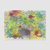 Farbenfrohe Linien Art Inn und Aquarellbilder Seidenpapier (Vorderseite)