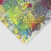 Farbenfrohe Linien Art Inn und Aquarellbilder Seidenpapier (Ausschnitt)