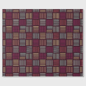 Farbenfrohe Linien aufgetragen Geschenkpapier (Flach)