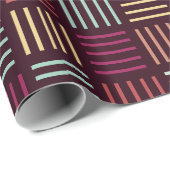 Farbenfrohe Linien aufgetragen Geschenkpapier (Rolleneckpunkt)