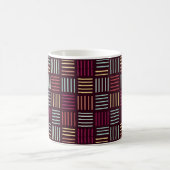 Farbenfrohe Linien aufgetragen Kaffeetasse (Mittel)