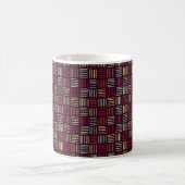 Farbenfrohe Linien aufgetragen Kaffeetasse (Mittel)