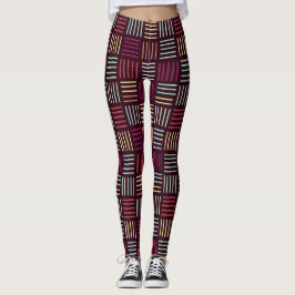 Farbenfrohe Linien aufgetragen Leggings