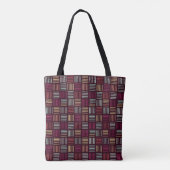 Farbenfrohe Linien aufgetragen Tasche (Rückseite)