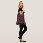 Farbenfrohe Linien aufgetragen Tasche (Am Model)