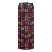 Farbenfrohe Linien aufgetragen Thermosbecher (Rückseite)