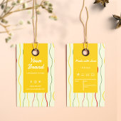 Farbenfrohe Linien Kleidungsgröße Preis Hängelmark