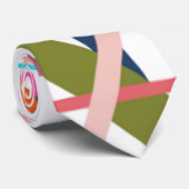 Farbenfrohe Linien Krawatte (Gerollt)