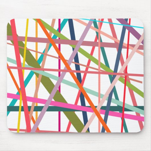 Farbenfrohe Linien Mousepad (Vorne)