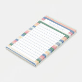Farbenfrohe Linien Muster angefertigt Editor Post-it Klebezettel (angewinkelt)