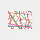 Farbenfrohe Linien  Post-it Klebezettel (Vorderseite)