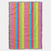 Farbenfrohe Linien Rainbow Patel Farbe Decke (Vorderseite Vertikal)