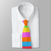 Farbenfrohe Linien Rainbow Patel Farbe Krawatte (Gebunden)