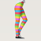 Farbenfrohe Linien Rainbow Patel Farbe Leggings (Rechts)