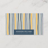 Farbenfrohe Linien Stilvolle Trendy Modernes Busin Visitenkarte (Vorderseite)