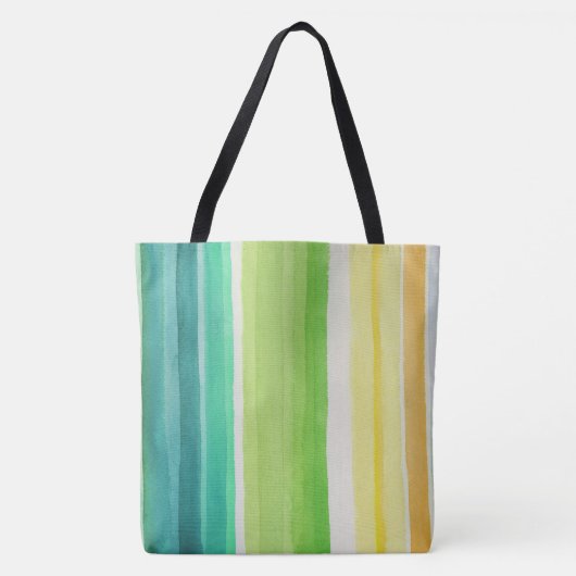 Farbenfrohe Linien Tasche (Vorderseite)