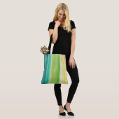 Farbenfrohe Linien Tasche (Am Model)