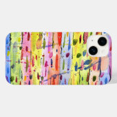 Farbenfrohe Linien Wasserfarben Abstrakt Case-Mate iPhone Hülle (Rückseite (Horizontal))