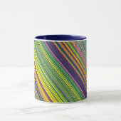 Farbenfrohe Linienmuster-Kaffeetasse Tasse (Zentrum)