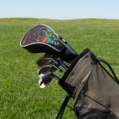 Farbenfrohe Lion Paint Artistic Splash Golf Headcover (In SItu)