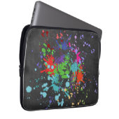 Farbenfrohe Lion Paint Artistic Splash Laptopschutzhülle (Vorne Rechts)