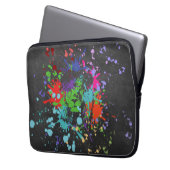 Farbenfrohe Lion Paint Artistic Splash Laptopschutzhülle (Vorderseite Links)