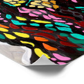 Farbenfrohe Lion Painting Design Poster (Ecke)