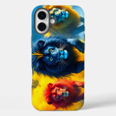 Farbenfrohe Lions Fall Case-Mate iPhone Hülle (Rückseite)