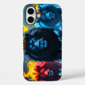 Farbenfrohe Lions Fall Case-Mate iPhone Hülle (Rückseite)