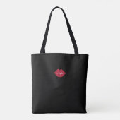 Farbenfrohe Lips Make-up Künstler Schönheit schwar Tasche (Rückseite)