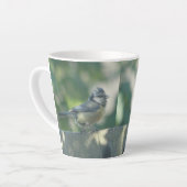 Farbenfrohe Little Bird Design Latte Tasse (Linke Ecke)