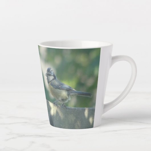 Farbenfrohe Little Bird Design Latte Tasse (Rechts)