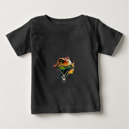 Farbenfrohe Lizard Head Entzipping Effect Baby T-shirt