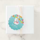 Farbenfrohe Llama Mama Baby Dusche Gefallen Geschenkanhänger (Beispiel)