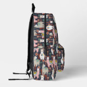 Farbenfrohe Llamas-Muster Bedruckter Rucksack (Links)
