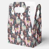 Farbenfrohe Llamas-Muster Geschenkschachtel (Geöffnet)