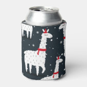 Farbenfrohe Llamas: Schneetier nahtlos. Dosenkühler (Kanne Vorderseite)