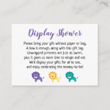 Farbenfrohe Löcher zeigen Baby Duschkarte