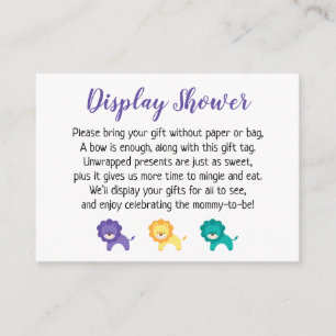 Farbenfrohe Löcher zeigen Baby Duschkarte Begleitkarte