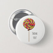 Farbenfrohe Lollipop-Taste Button (Vorne & Hinten)