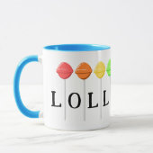 Farbenfrohe Lollipops süß Tasse (Links)