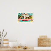 Farbenfrohe Long Island Postcard Drucken Poster (Küche)