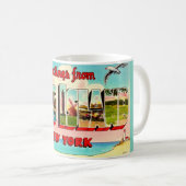 Farbenfrohe Long Island Postcard Kaffeetasse (VorderseiteRechts)