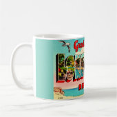 Farbenfrohe Long Island Postcard Kaffeetasse (Links)